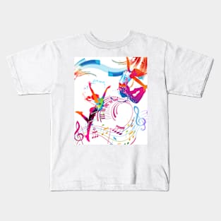 Unique Dancing Girls Design Kids T-Shirt